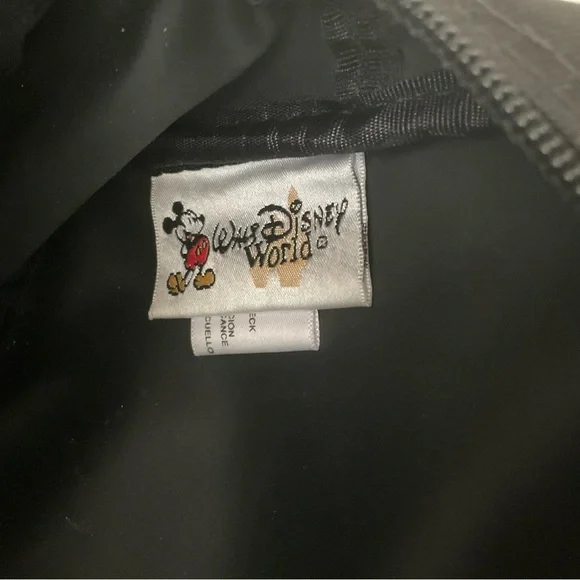Vintage 1990’s Walt Disney World Black Fanny Pack Mickey Mouse embroidered logo - Picture 7 of 8